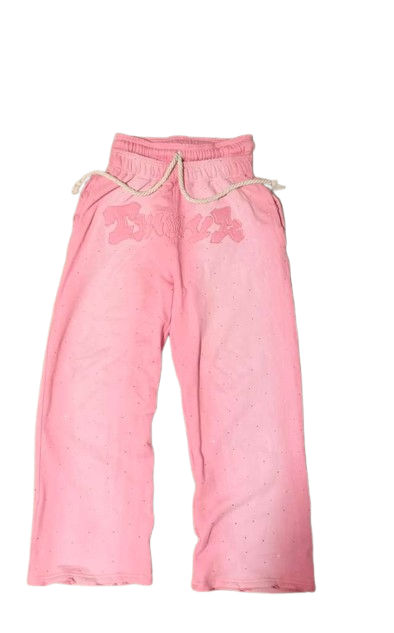 TRIOVA Pink graphic baggy sweatpants